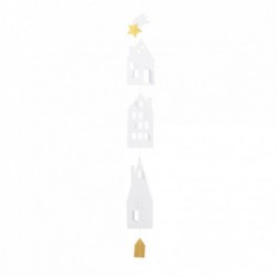 Räder Häuserkette Winterstadt kurz