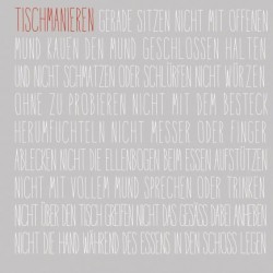Räder PET Serviette Tischmanieren