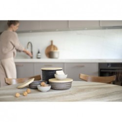 Handed By round Basket taupe M