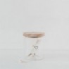 Eulenschnitt Vorratsglas Herz 13 cm schw