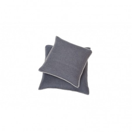 DF SYLT Kissenhülle uni Zierstich filz