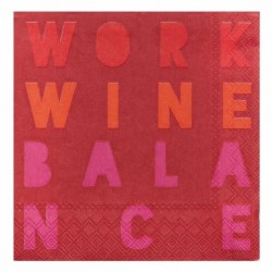 Räder Cocktailserviette Work Wine Balanc