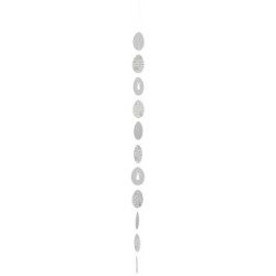 Räder OSTERN Kette Eier grau/weiß