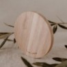 Eulenschnitt Untersetzer Holz Tea Lover
