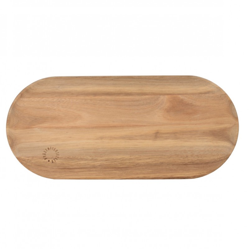 Räder Tablett Präsentierteller Holz