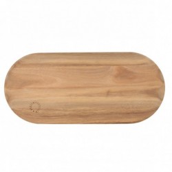 Räder Tablett Präsentierteller Holz
