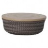 Handed By round Basket taupe S