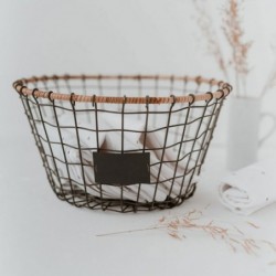 Eulenschnitt Drahtkorb rund 25 cm