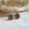 Eydl Ohrstecker Eule Nuss
