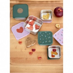 Lässig Snackbox Edelstahl 3er Set Herz