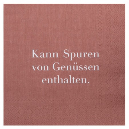 PET Serviette 33x33 Kann Spuren