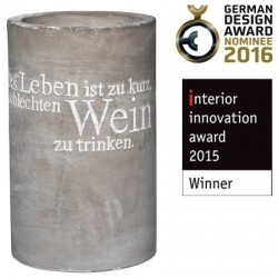 Räder PET Vino Beton Weinkühler Das Lebe