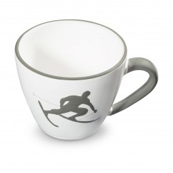 Gmundner Grauer Toni Kaffeetasse + Unter