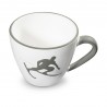 Gmundner Grauer Toni Kaffeetasse + Unter