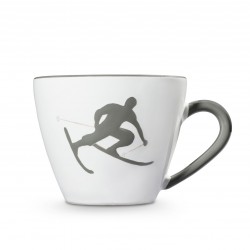 Gmundner Grauer Toni Kaffeetasse + Unter