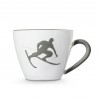 Gmundner Grauer Toni Kaffeetasse + Unter
