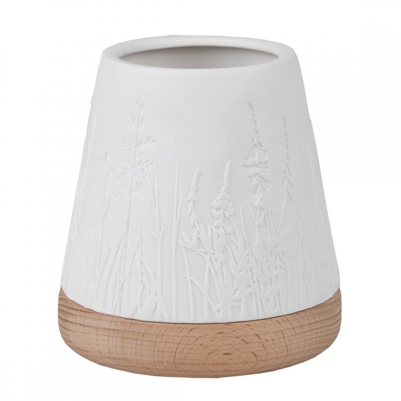 Räder Windlicht floral Gräser