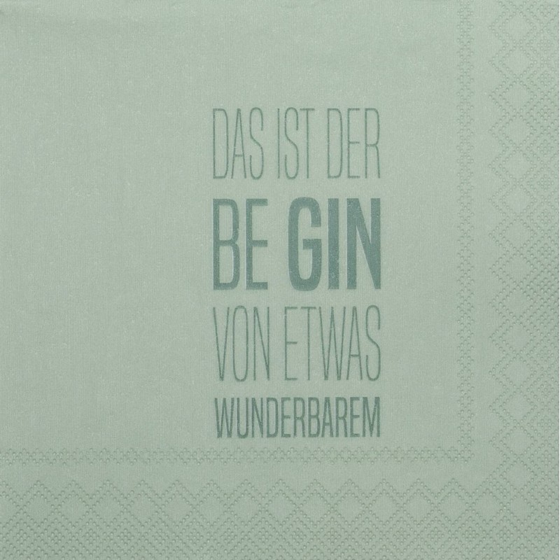 Räder PET Cocktailserviette GIN