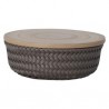 Handed By round Basket taupe S