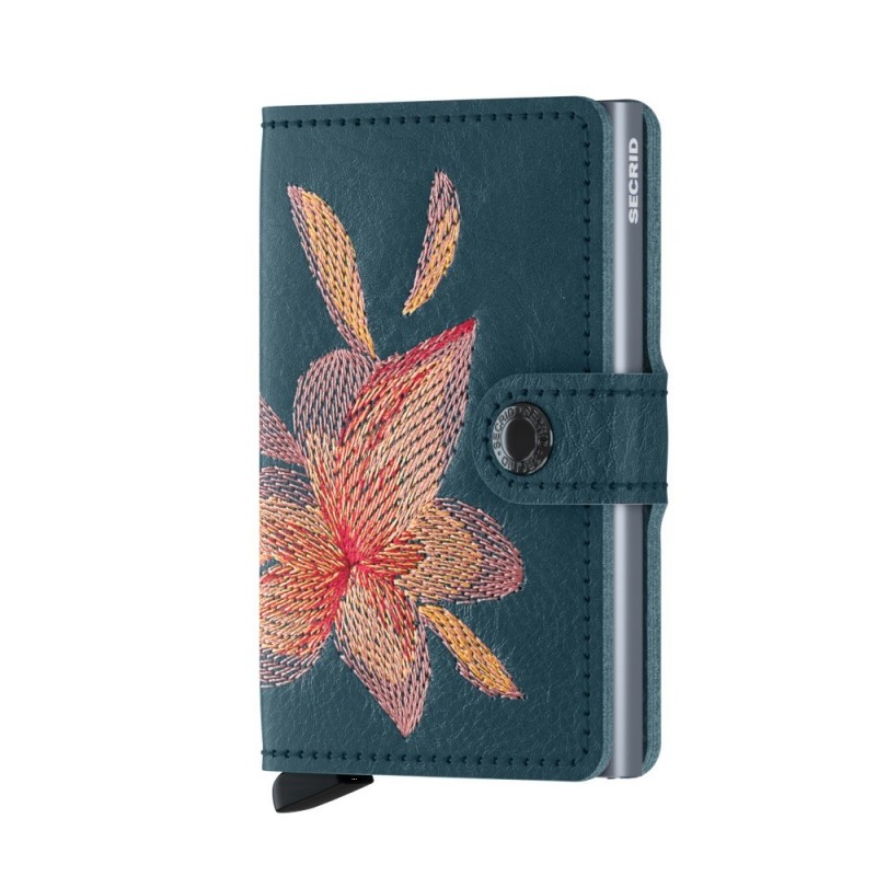 Secrid Miniwallet Stitch Magnolia Petrol