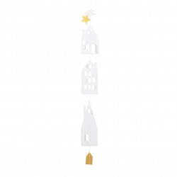 Räder Häuserkette Winterstadt kurz