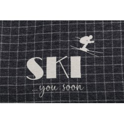 DF SILVERETTA Flanelldecke SKI you soon