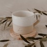 Eulenschnitt Untersetzer Holz Tea Lover