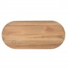 Räder Tablett Präsentierteller Holz