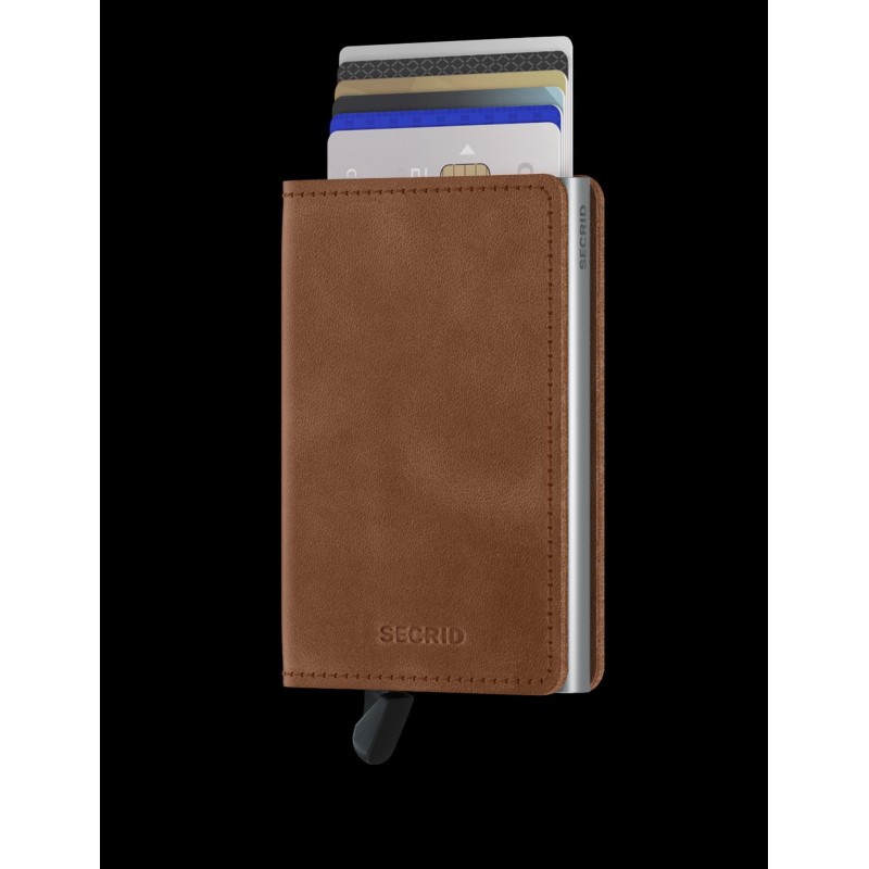 Secrid Slimwallet Vintage Cognac Silver
