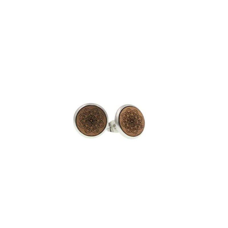 Eydl Ohrstecker Mandala Nuss