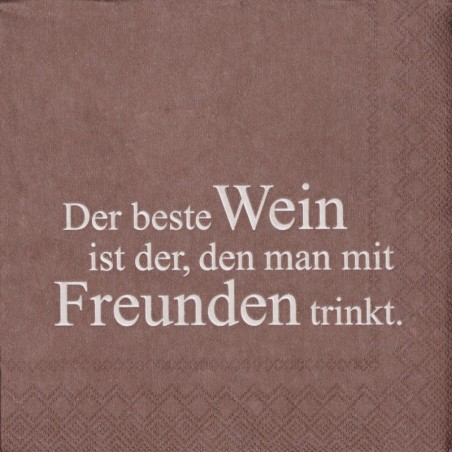 Räder Cocktailserviette Der Beste Wein