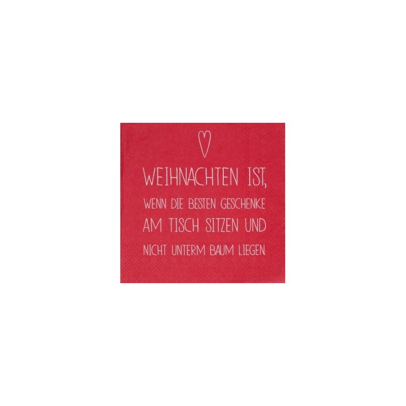 Räder Dinning Serviette Weihnachten ist