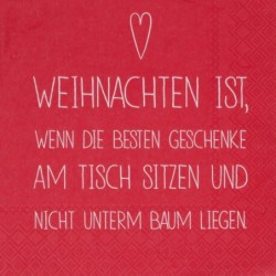 Räder Dinning Serviette Weihnachten ist